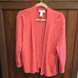 Christopher & Banks Coral Knit Sweater